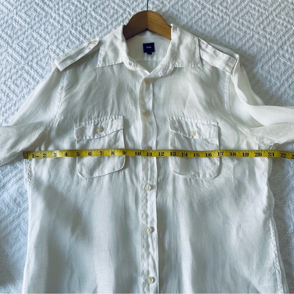 GAP Vintage White Linen Shirt - Picture 5 of 5